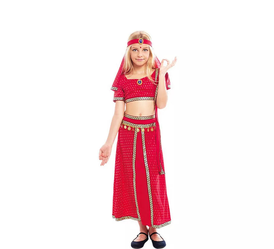 Translation missing: en.Disfraz de Hindú Bollywood Fucsia para niña