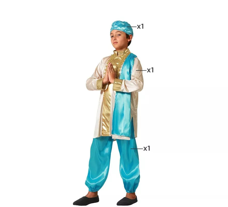 Translation missing: en.Disfraz de Hindú Exótico azul para niño