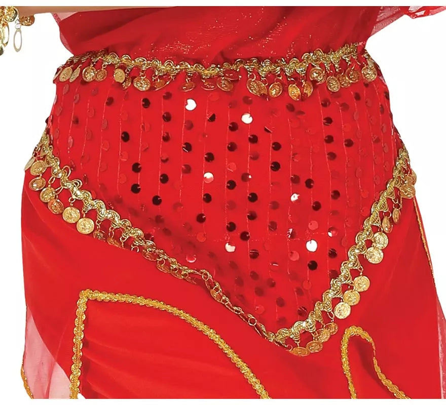Disfraz de Hindú Rojo para mujer