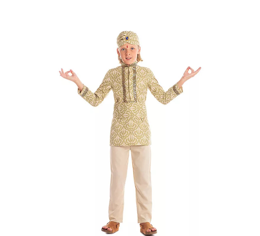 Disfraz de Hindú Bollywood con Turbante para niño