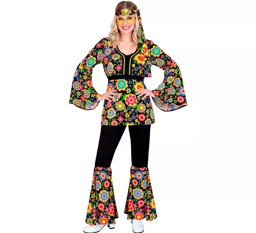 Translation missing: en.Disfraz de Hippie años 60 Flores y Mandalas para mujer