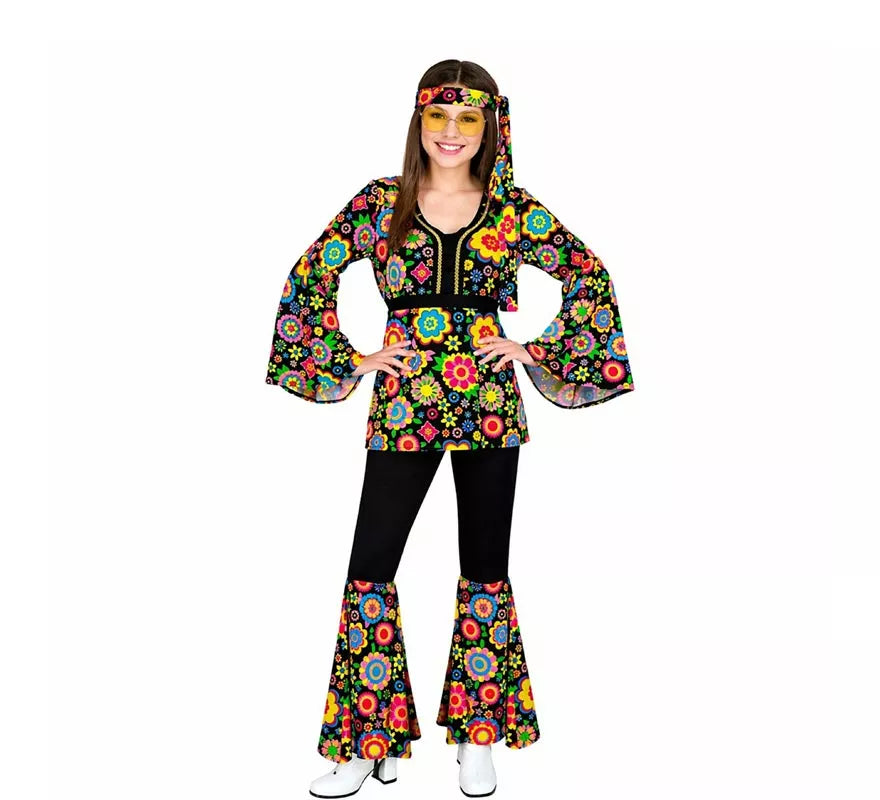 Translation missing: en.Disfraz de Hippie años 60 Flores y Mandalas para mujer
