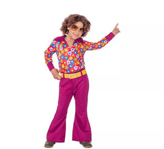 70s Hippie Costume with Flowers for children