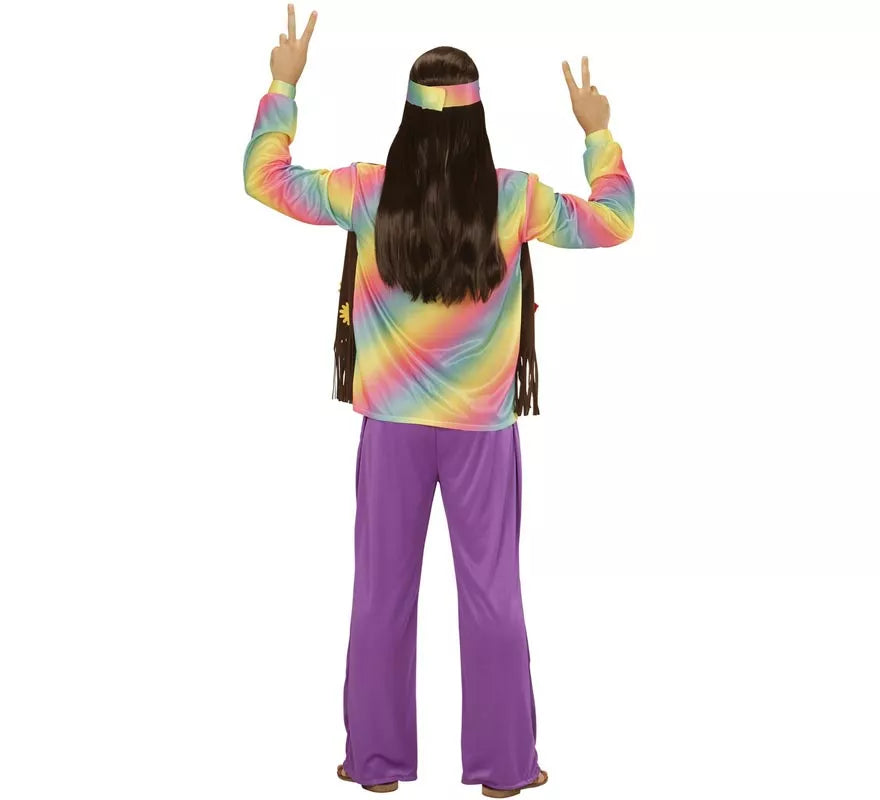 Translation missing: en.Disfraz de Hippie Arcoíris para hombre