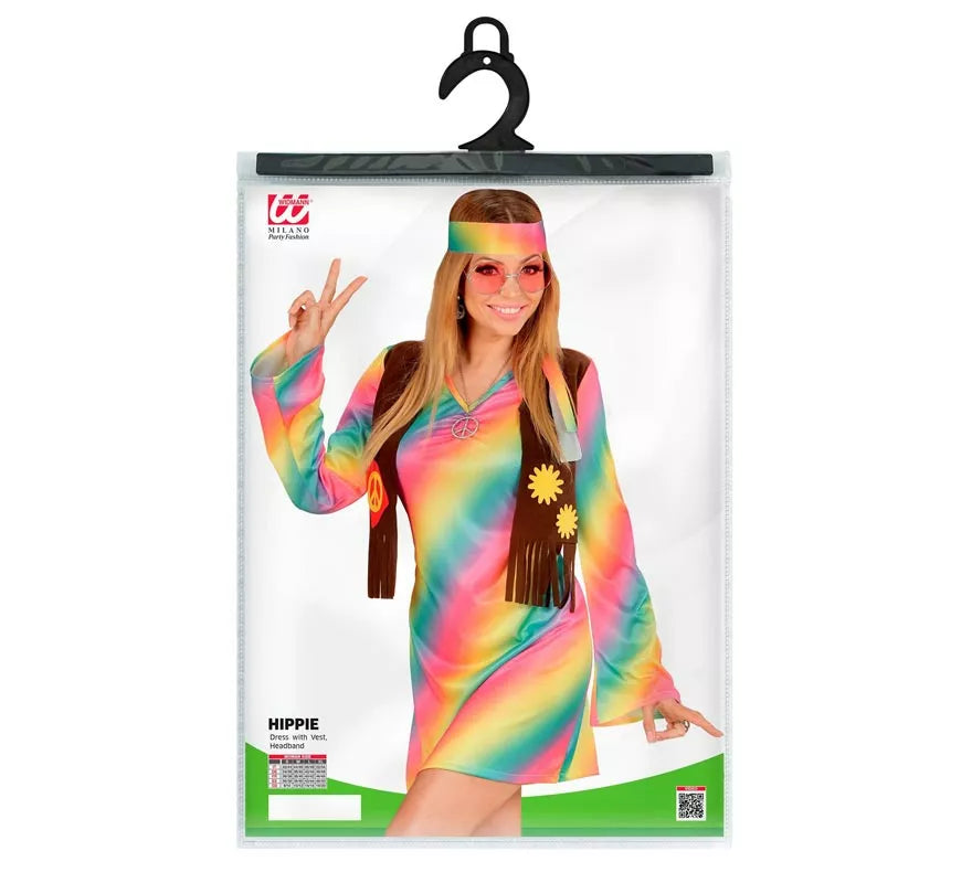 Translation missing: en.Disfraz de Hippie Arcoíris para mujer
