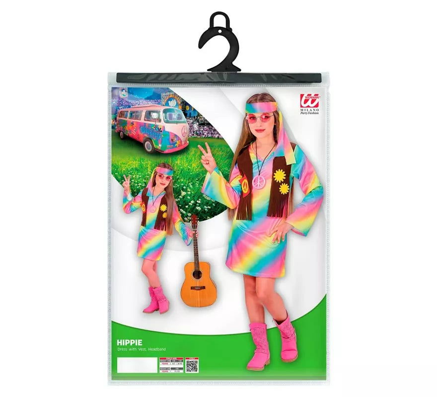 Translation missing: en.Disfraz de Hippie Arcoíris para niña y adolescente