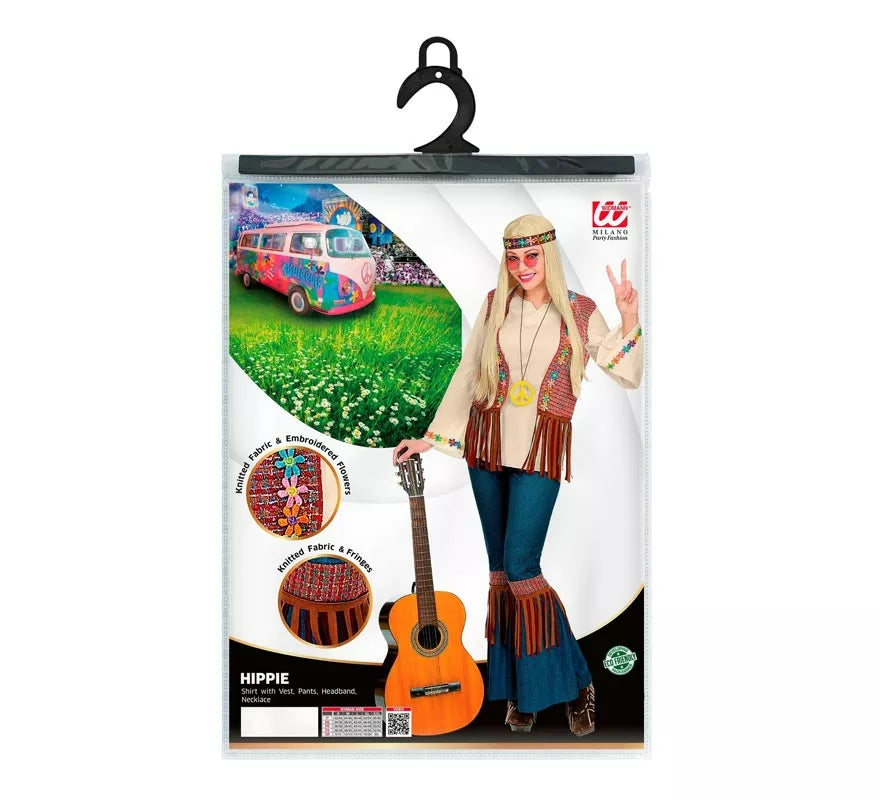 Translation missing: en.Disfraz de Hippie beige para mujer