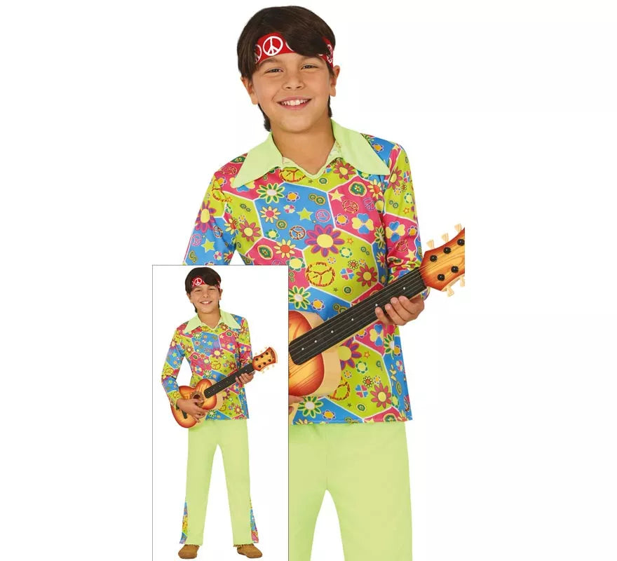 Disfraz de Hippie Boy para Niños