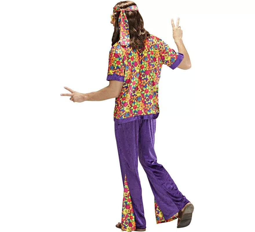 Disfraz de Hippie Campana de terciopelo para hombre