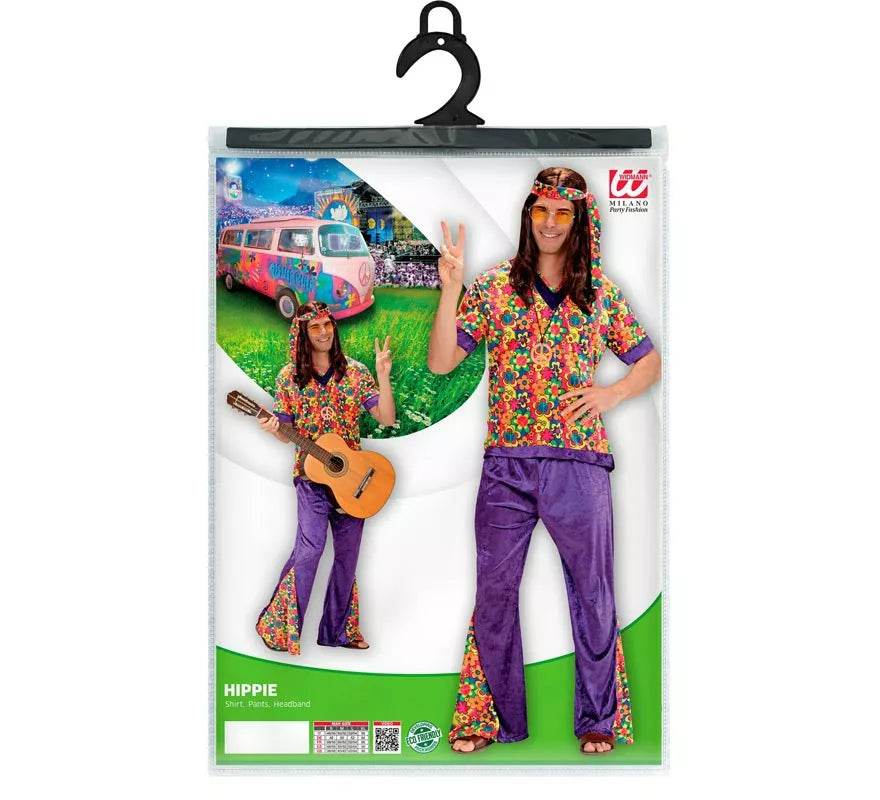 Disfraz de Hippie Campana de terciopelo para hombre