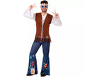 Disfraz de Hippie con Chaleco para hombre