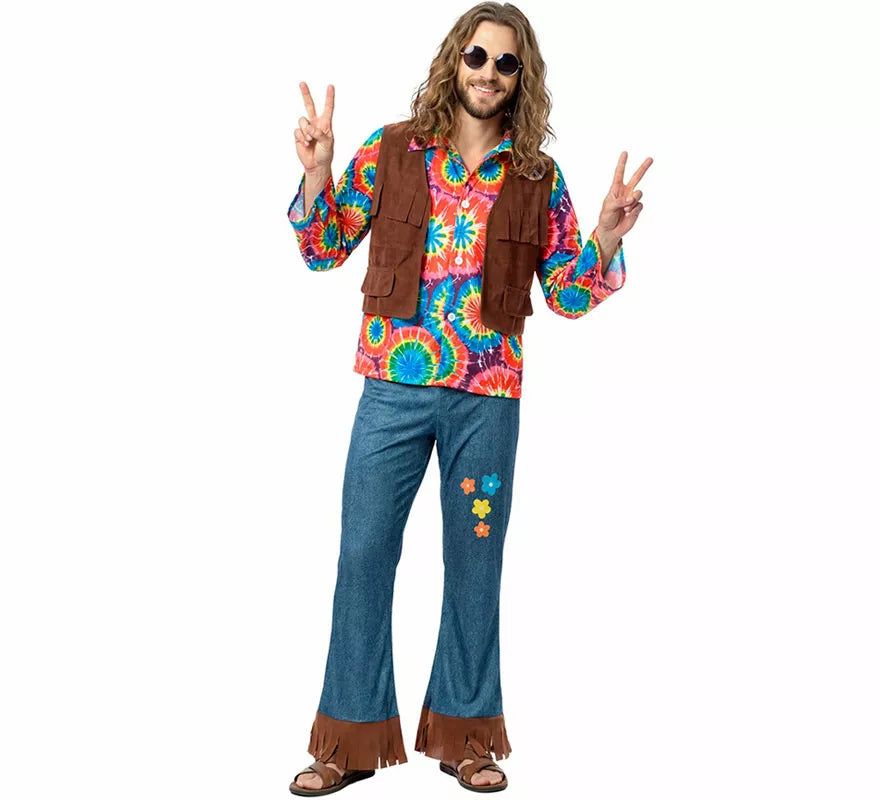 Translation missing: en.Disfraz de Hippie con Chaleco para hombre