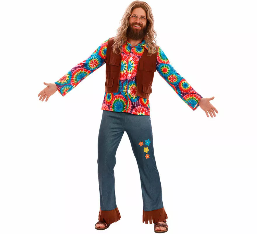 Translation missing: en.Disfraz de Hippie con Chaleco para hombre