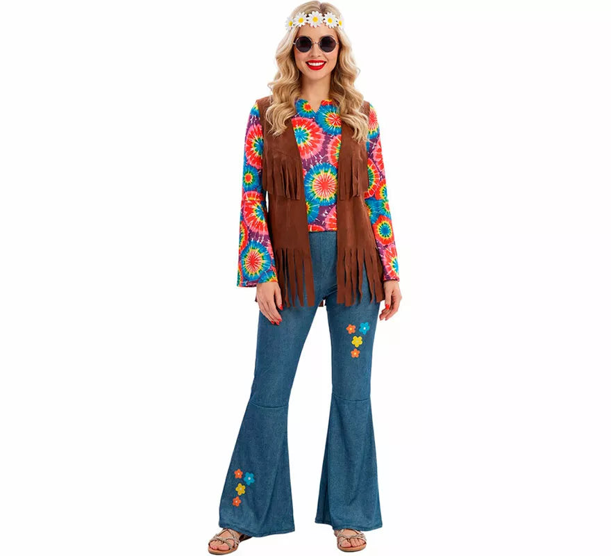 Translation missing: en.Disfraz de Hippie con Chaleco para mujer