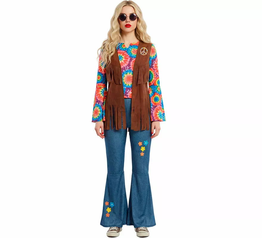 Translation missing: en.Disfraz de Hippie con Chaleco para mujer
