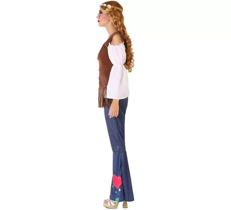 Translation missing: en.Disfraz de Hippie con Chaleco para mujer