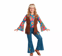 Hippie Costume with Vest for Girl