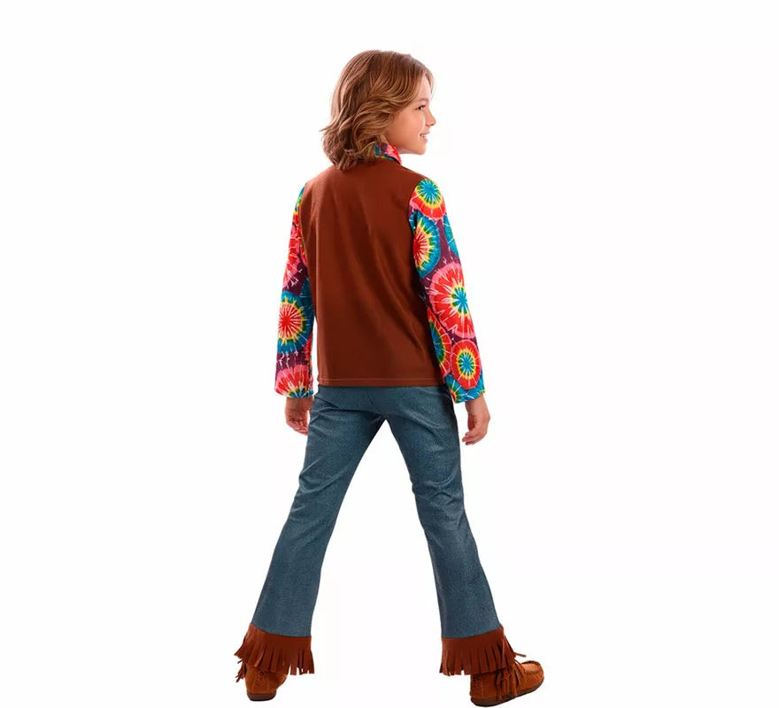 Translation missing: en.Disfraz de Hippie con Chaleco para niño