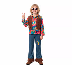 Hippie costume with vest for children