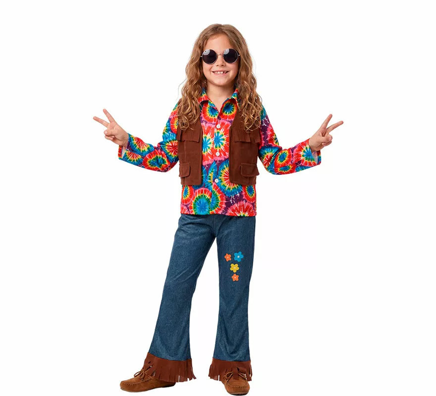 Translation missing: en.Disfraz de Hippie con Chaleco para niño