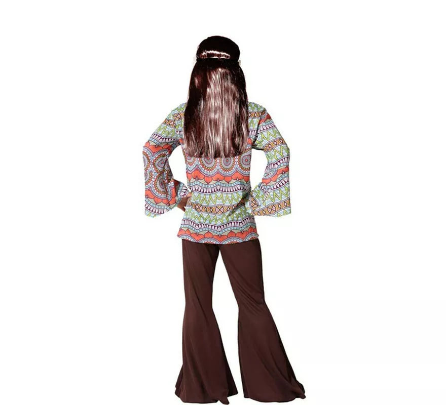Disfraz de Hippie con Estampado para niño