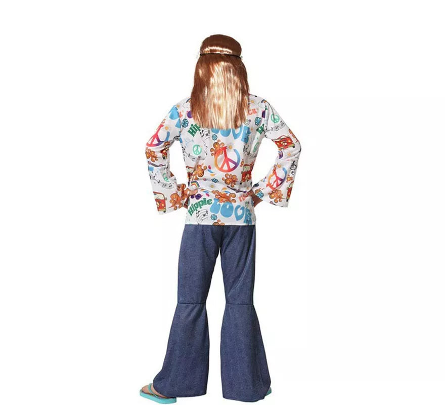 Translation missing: en.Disfraz de Hippie con Estampado para niño