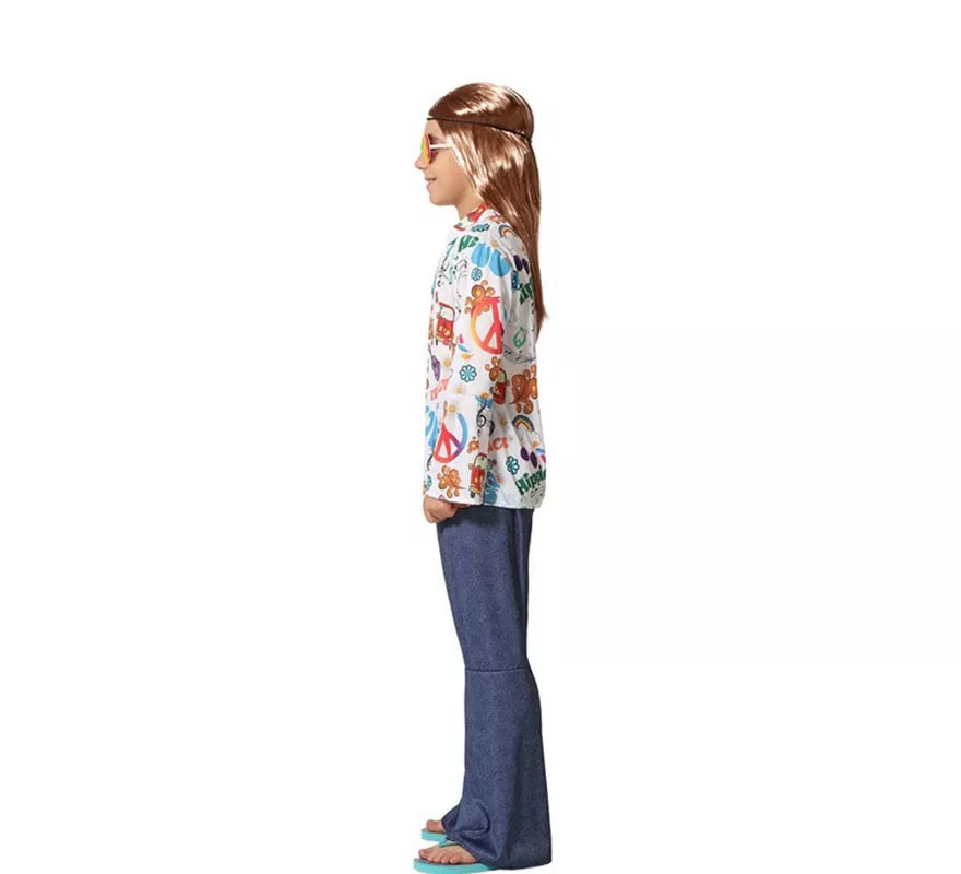 Translation missing: en.Disfraz de Hippie con Estampado para niño