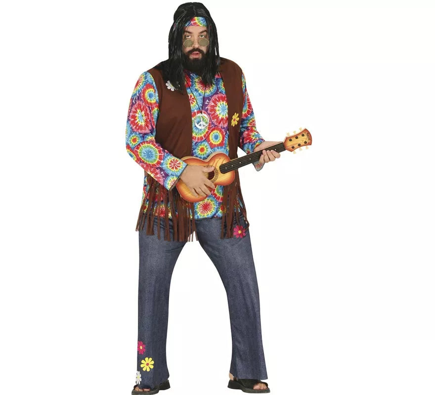 Translation missing: en.Disfraz de Hippie con Flores para hombre