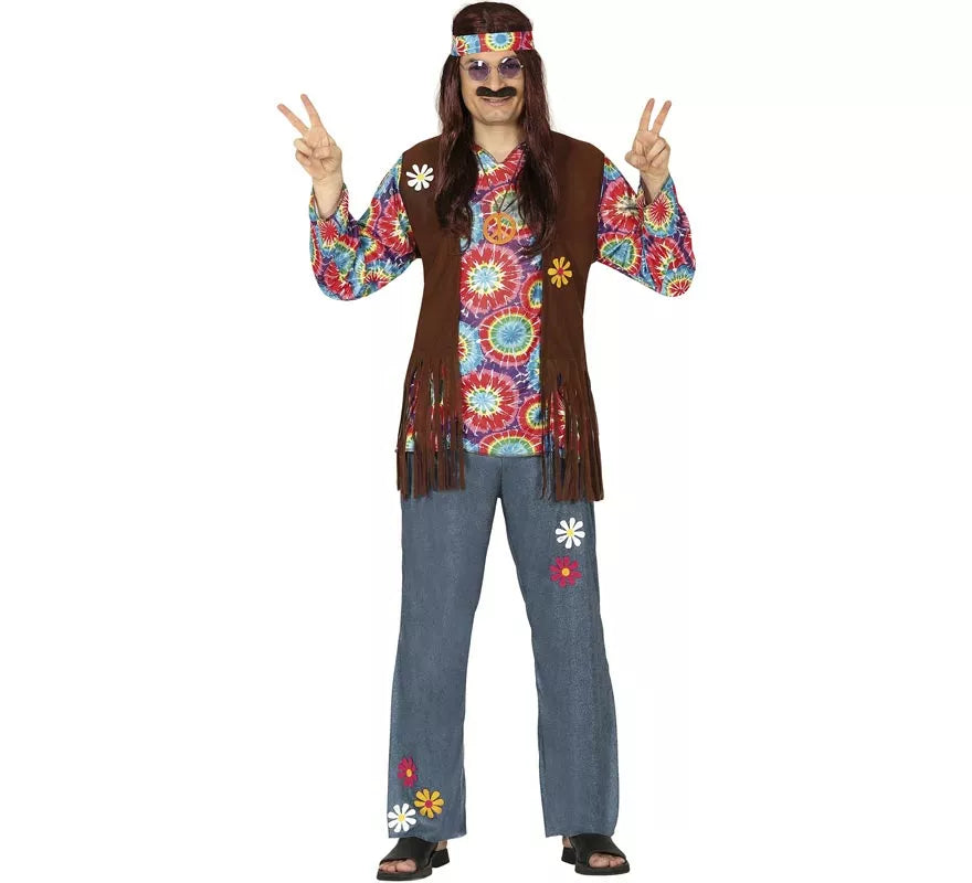 Translation missing: en.Disfraz de Hippie con Flores para hombre