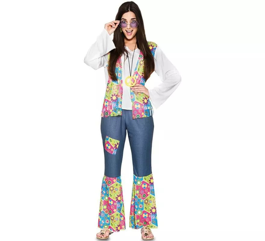 Translation missing: en.Disfraz de Hippie con flores para mujer