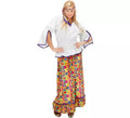 Disfraz de Hippie de terciopelo para mujer