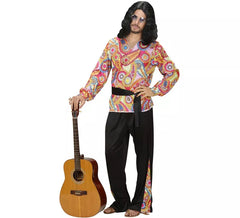 Hippie costume figures with belt for men