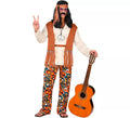 Disfraz de Hippie flecos largos para hombre