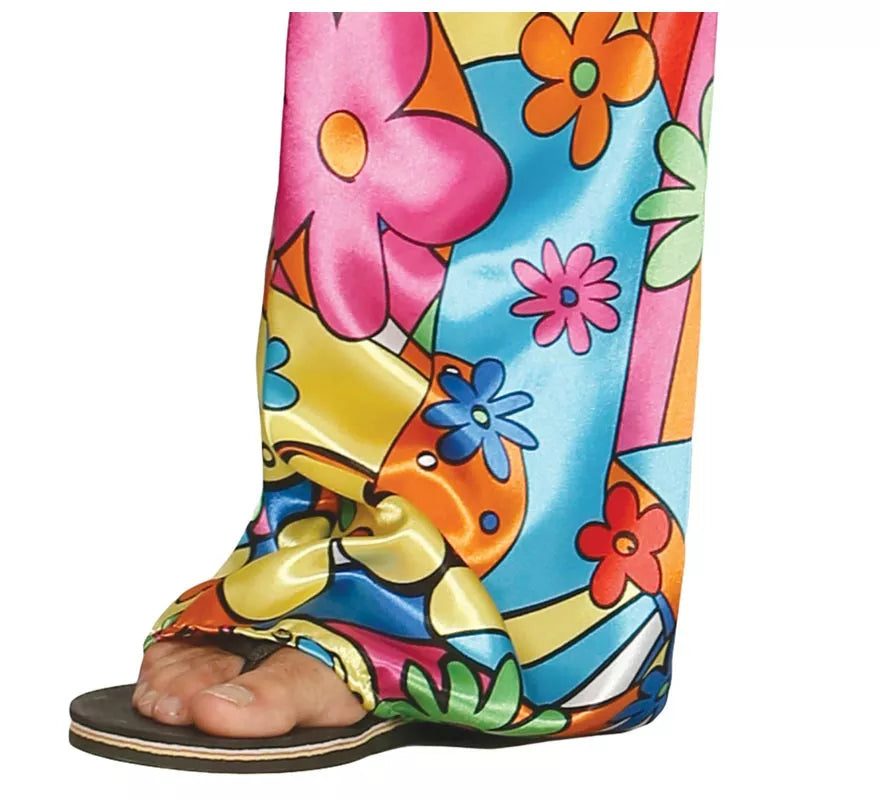 Translation missing: en.Disfraz de Hippie Floreado para hombre