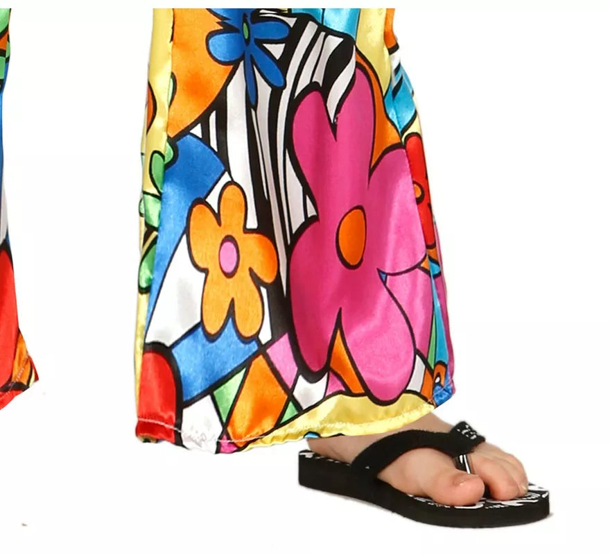 Disfraz de Hippie Florido para niños