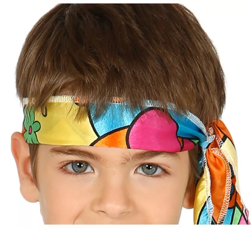 Disfraz de Hippie Florido para niños