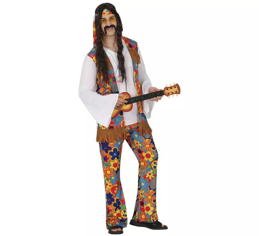 Translation missing: en.Disfraz de Hippie Flower para hombre