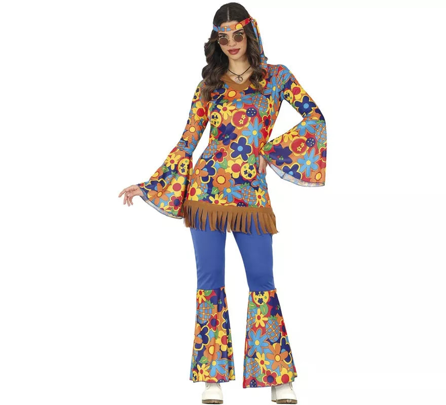 Disfraz de Hippie Flower para mujer