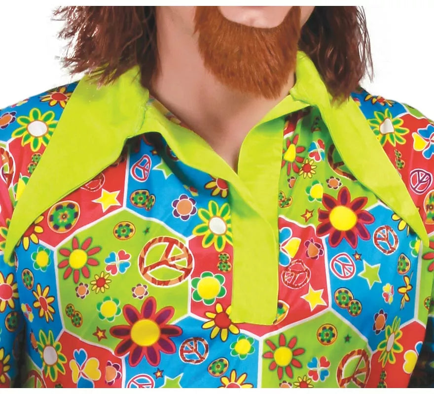 Translation missing: en.Disfraz de Hippie Flower Power para hombre