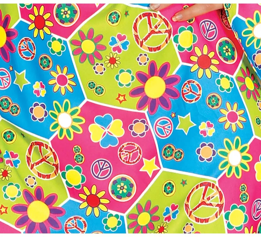 Disfraz de Hippie Flower Power para mujer