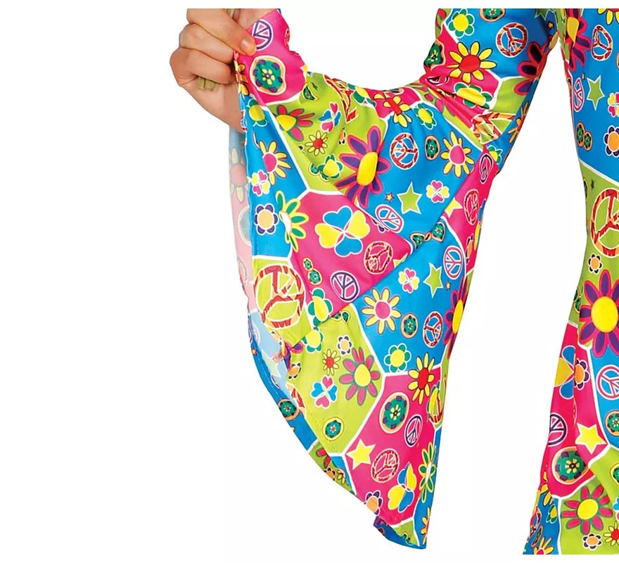 Disfraz de Hippie Flower Power para mujer