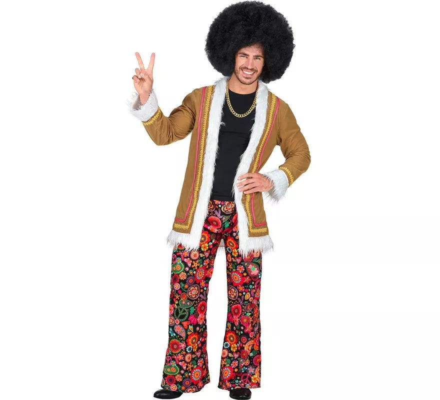Disfraz de Hippie Invierno para hombre