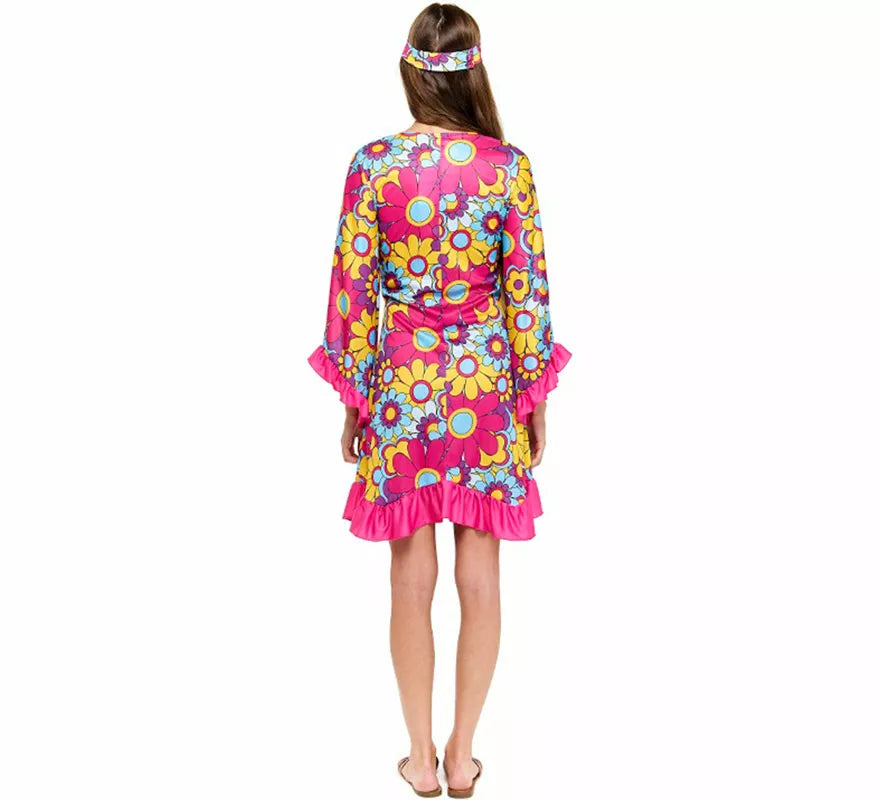 Disfraz de Hippie Margaritas para mujer