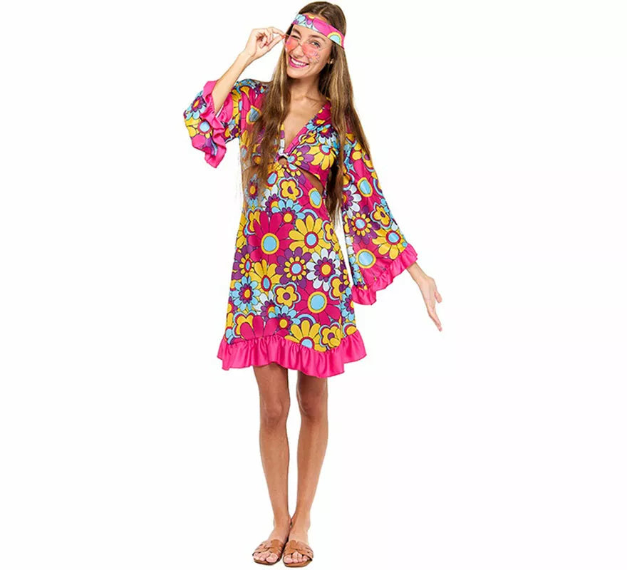 Translation missing: en.Disfraz de Hippie Margaritas para mujer