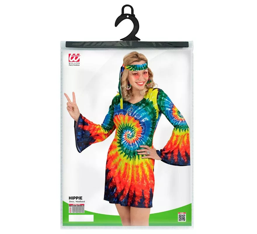 Translation missing: en.Disfraz de Hippie Ondas Psicodélicas para mujer