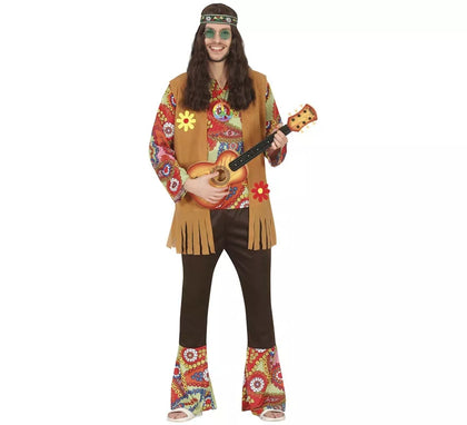 Disfraz de Hippie Paz y Amor para hombre