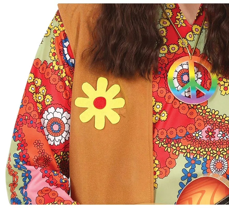 Disfraz de Hippie Paz y Amor para hombre