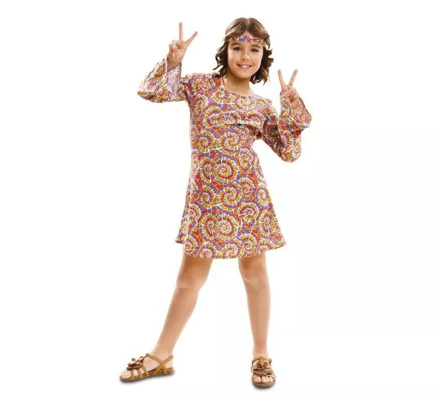 Translation missing: en.Disfraz de Hippie Psicodélica para niña