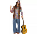 Disfraz de Hippie Psicodélico con chaleco para hombre