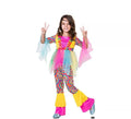 Disfraz de Hippie Rosa para niña